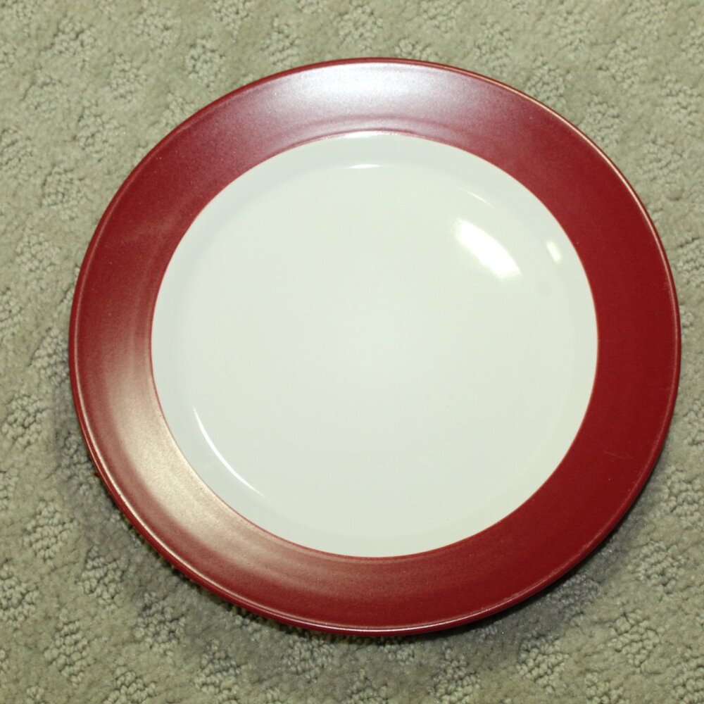 Set of 2 Pfaltzgraff Harmony Red Salad Plates 7.75”